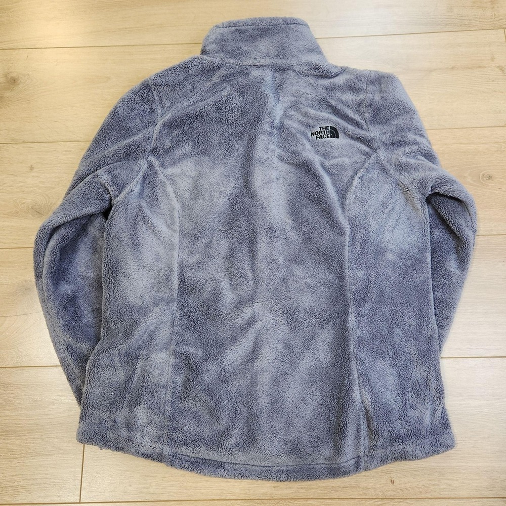 The North Face Osito Jacket Womens Large Gray Plush Fleece Full Zip Outdoor - Picture 7 of 11
